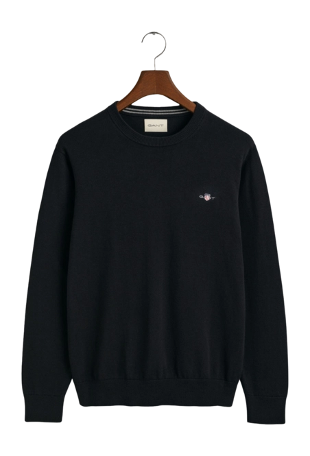 Jumper GANT Men Cotton Crew Black
