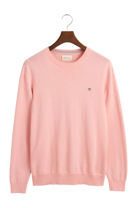 Jumper GANT Men Cotton Crew Bubblegum Pink