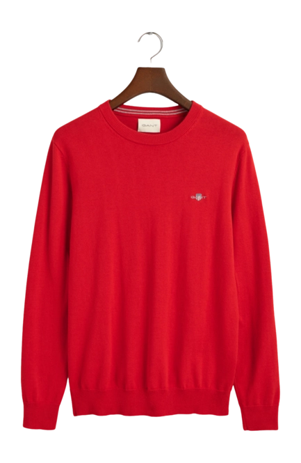 Jumper GANT Men Cotton Crew Ruby Red