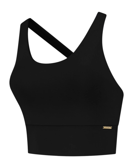 Sports Bra Deblon Women Sarah Cross Top Black