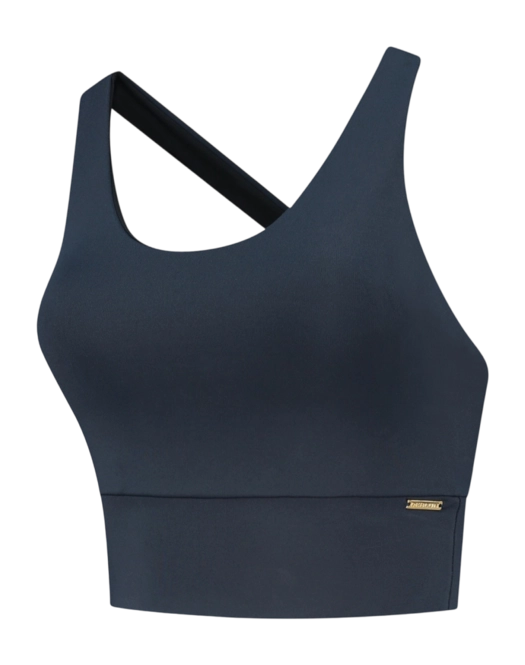 Sports Bra Deblon Women Sarah Cross Top Navy