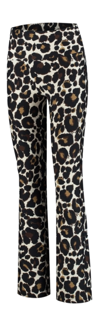 Leggings Deblon Women Celine Flared Leggings Leopard Offwhite
