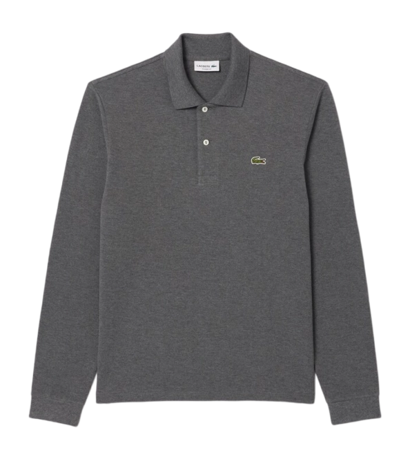 Polo Shirt Lacoste Men L1313 Longsleeve Classic Fit Pitch Chine
