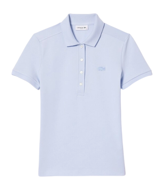 Polo Shirt Lacoste Women's PF5462 Slim Fit Phoenix Blue