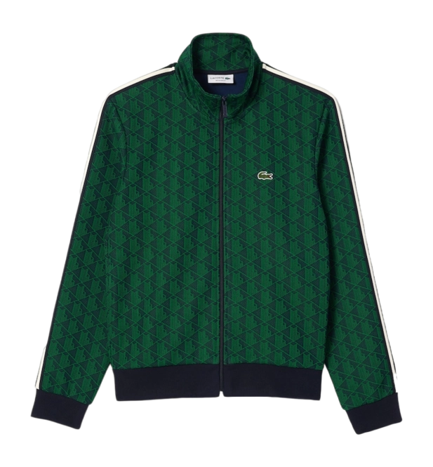 Zip Sweatshirt Lacoste Men SH1368 Navy Blue Green