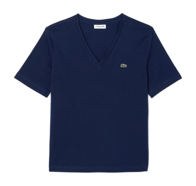 T-Shirt Lacoste Women's TF7300 Navy Blue