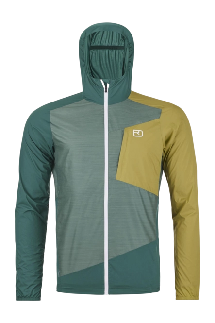 Jacket Ortovox Men Windbreaker Arctic Grey