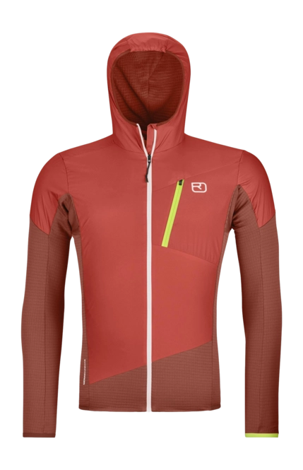 Jacket Ortovox Men Ladiz Hybrid Clay Orange