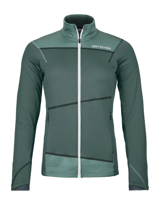 Zip Sweatshirt Ortovox Women Fleece Light Jacket Dark Arctic Grey
