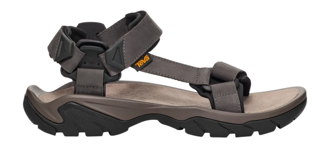 Sandals Teva Men Terra Fi 5 Universal Leather Dark Gull Grey