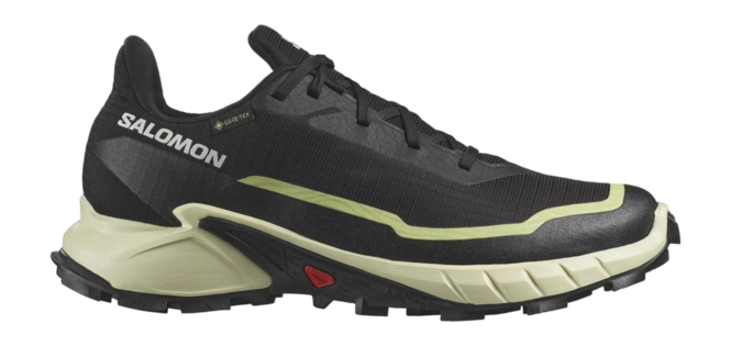Trailrunning Shoe Salomon Women Alphacross 5 GTX Black Transparent Yellow Sunny Lime '24