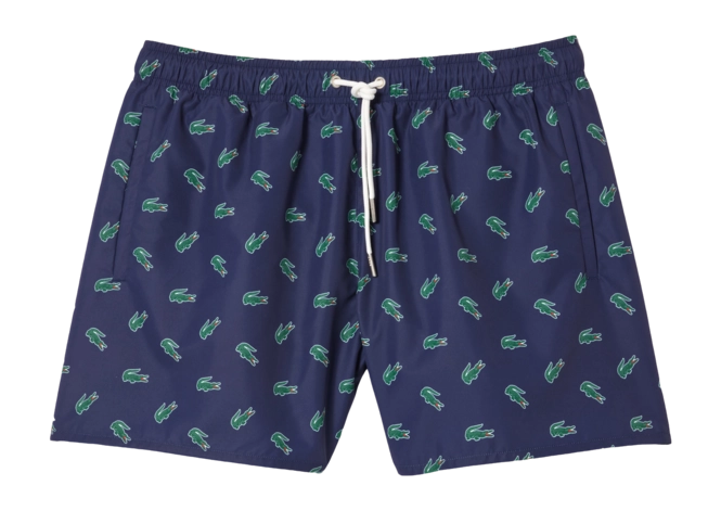 Swimming Trunks Lacoste Men MH7188 Navy Blue/Multico