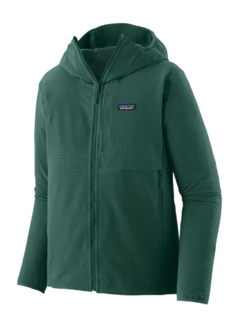 Zip Sweatshirt Patagonia Men's R1 TechFace Hoody Conifer Green