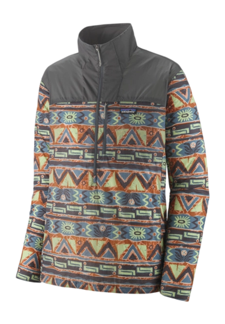 Jacket Patagonia Men's Houdini Stash 1/2 Zip P/O High Hopes Geo: Forge Grey Jumper