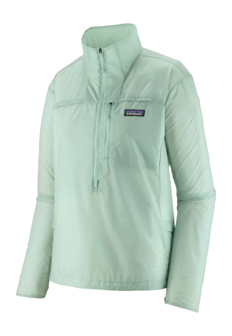 Patagonia Women's Houdini Stash 1/2 Zip P/O Wispy Green Jumper