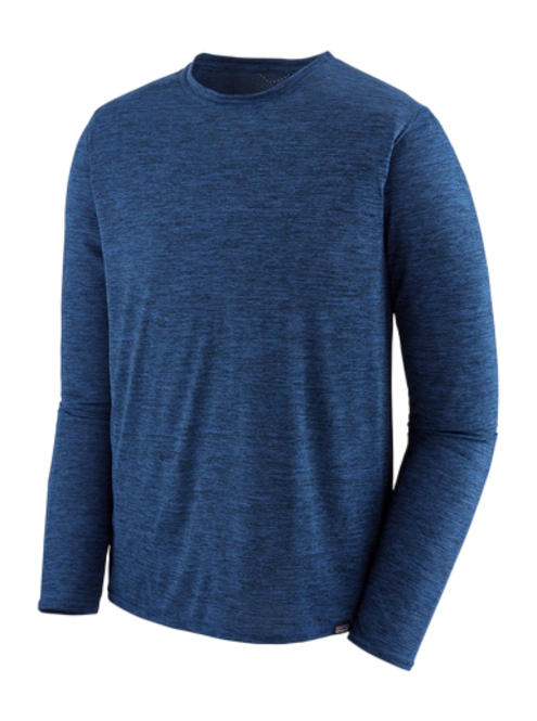 T-Shirt Patagonia Men's L/S Cap Cool Daily Shirt Viking Blue / Navy Blue X/Dye