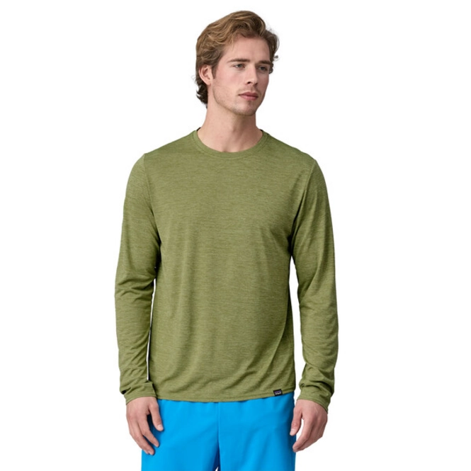 T-Shirt Patagonia Men's L/S Cap Cool Daily Shirt Buckhorn Green / Light Buckhorn Green X/Dye