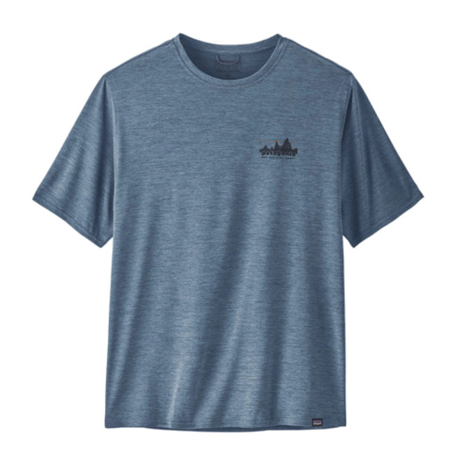 T-Shirt Patagonia Men's Cap Cool Daily Graphic Shirt 73 Skyline: Utility Blue X/Dye