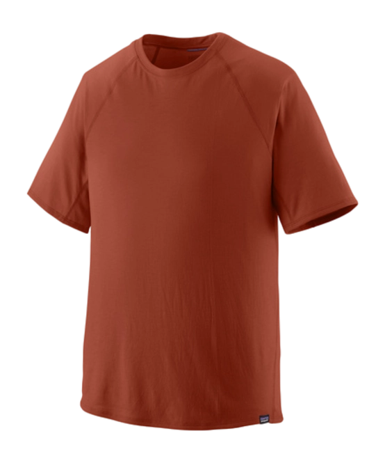 T-Shirt Patagonia Men Cap Cool Trail Shirt Mangrove Red 24