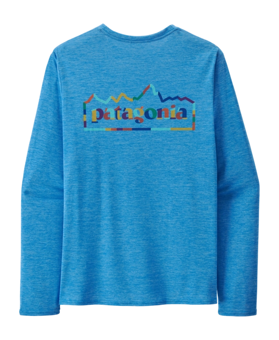 T-Shirt Patagonia Men L/S Cap Cool Daily Graphic Shirt Unity Fitz: Vessel Blue X/Dye '24