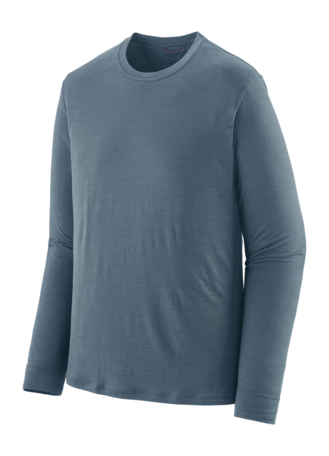 T-Shirt Patagonia Men's L/S Cap Cool Merino Shirt Utility Blue