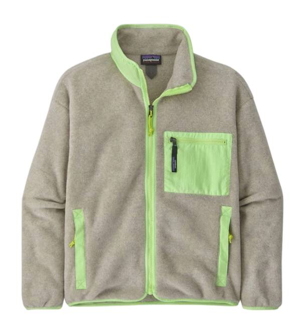 Zip Sweatshirt Patagonia Women Synch Jkt Oatmeal Heather w/Salamander Green