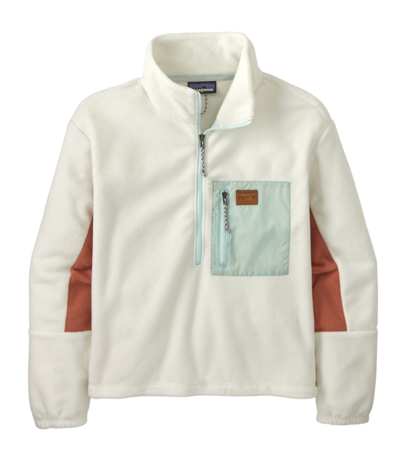 Jumper Patagonia Women Microdini 1/2 Zip P/O Birch White