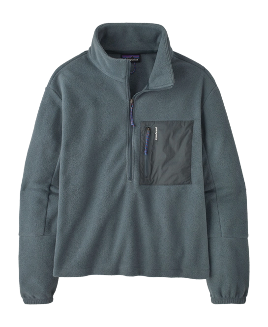 Jumper Patagonia Women Microdini 1/2 Zip P/O Nouveau Green / Campfire Orange