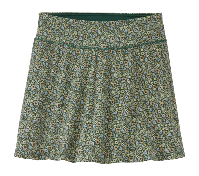 Skirt Patagonia Women Maipo Skort Floral Fun Conifer Green