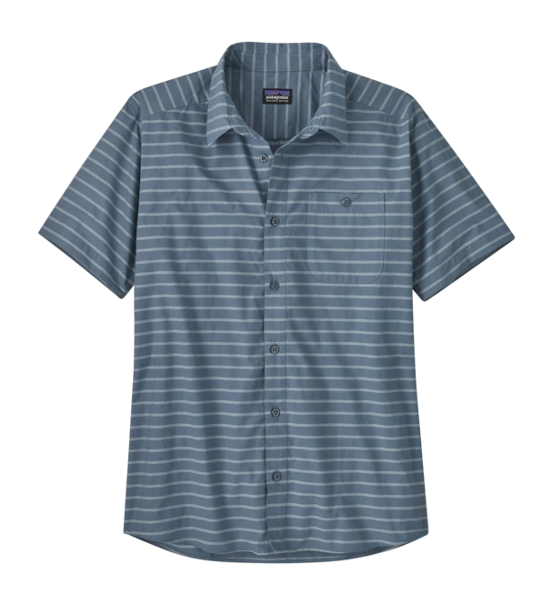 Shirt Patagonia Men's Go To Shirt Boardwalk Stripe Utility Blue