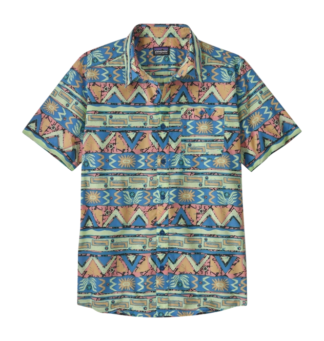 Shirt Patagonia Men's Go To Shirt High Hopes Geo Salamander Green