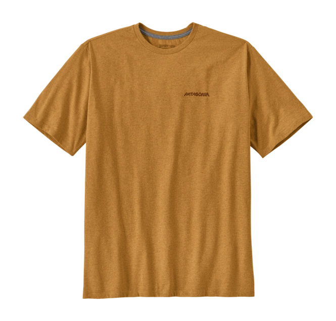 T-Shirt Patagonia Men Sunrise Rollers Responsibili Tee Pufferfish Gold '24