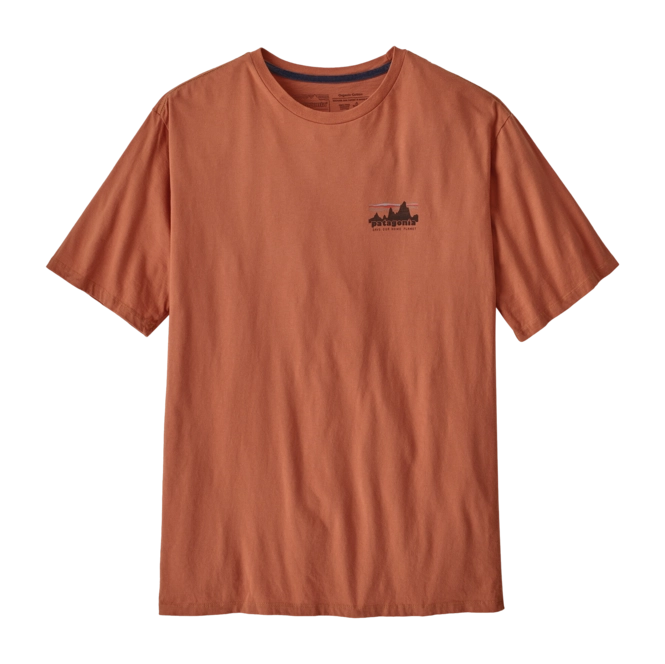 T-Shirt Patagonia Men's 73 Skyline Organic T-Shirt Sienna Clay