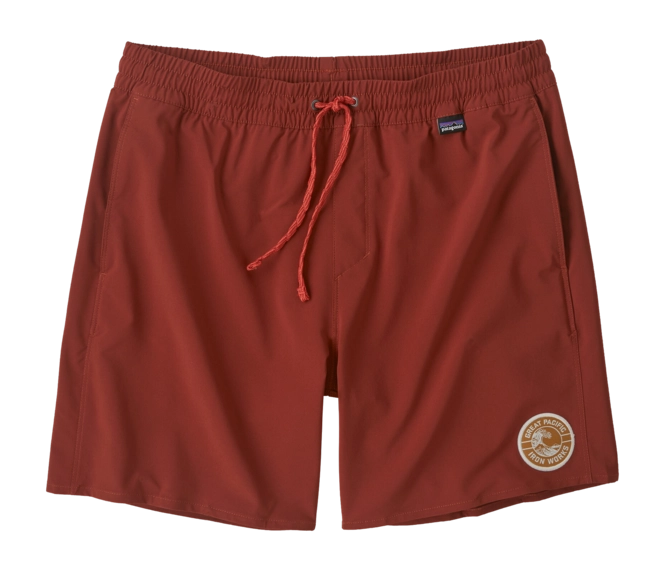 Shorts Patagonia Men Hydropeak Volley Shorts Swimming Trunks Mangrove Red