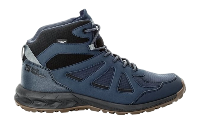 Walking Boots Jack Wolfskin Men Woodland 2 Texapore Mid Night Blue