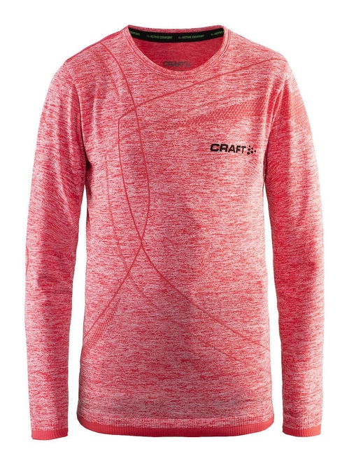 Long Sleeve T-Shirt Craft Active Comfort RN Junior Pink