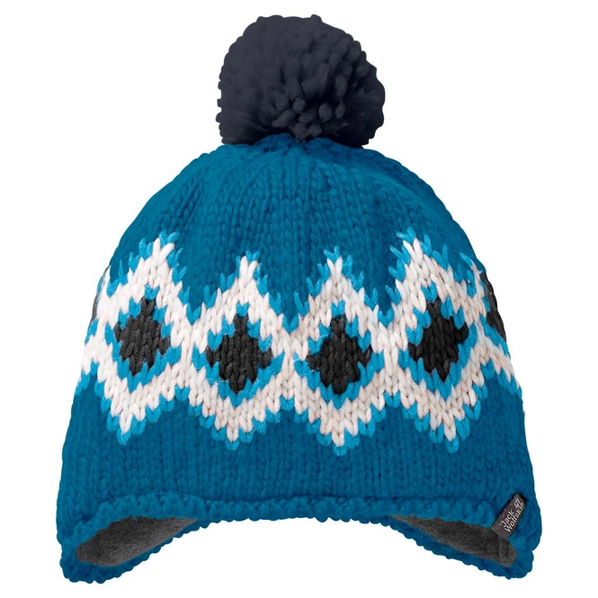Beanie Jack Wolfskin Kids Diamond Knit Cap Dark Turquoise (M)