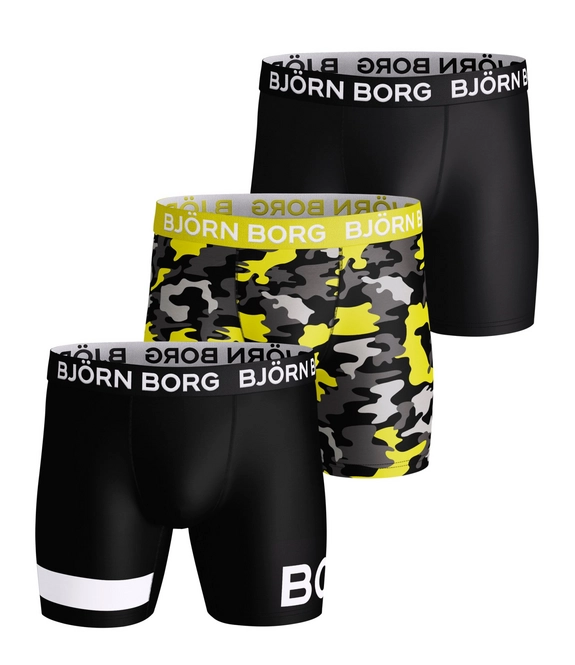 Boxers Björn Borg Men Performance Boot Camp Camo Black Beauty (3 pack)