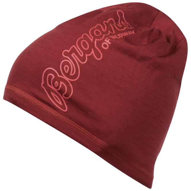 Beanie Bergans Bloom Wool Bordeaux Lounge