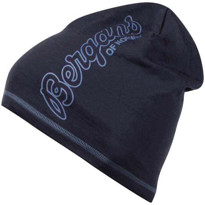 Beanie Bergans Bloom Wool Dark Navy Fogblue