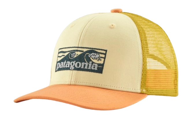 Cap Patagonia Kids Trucker Hat Boardshort Logo Tones: Buttercup Yellow