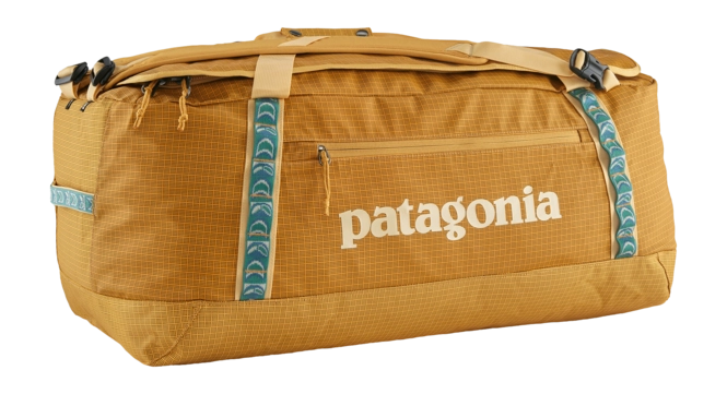 Travel Bag Patagonia Black Hole Duffel 70L Pufferfish Gold