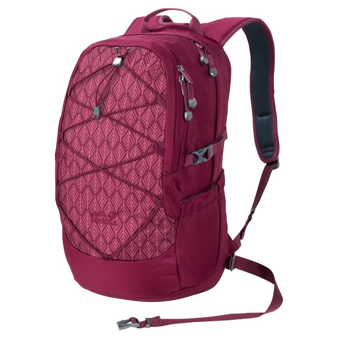 Rucksack Jack Wolfskin Daytona 30 Garnet Red Geometric Leaves