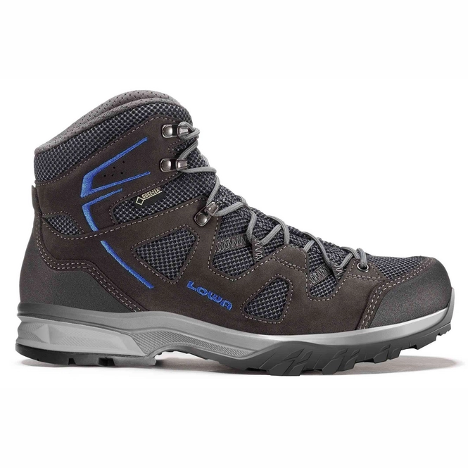 Walking Shoe Lowa Phoenix Gtx Mid Anthracite Blue