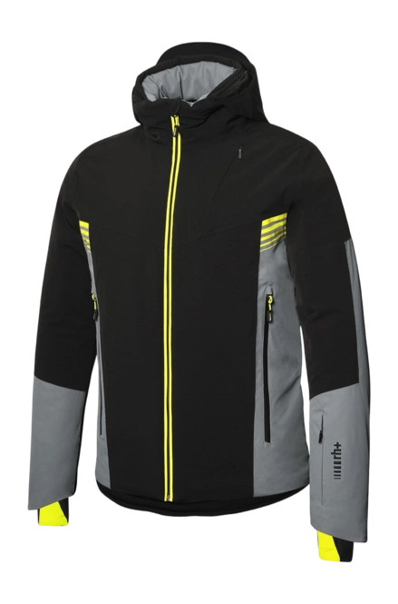 Ski Jacket RH+ Men Adler Black / Rock / Acid Green