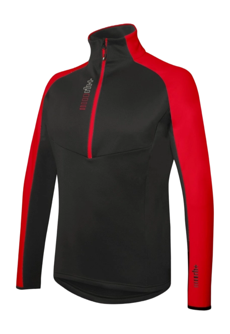 Ski Sweatshirt RH+ Men Kyril Half Zip Jersey Black / Red