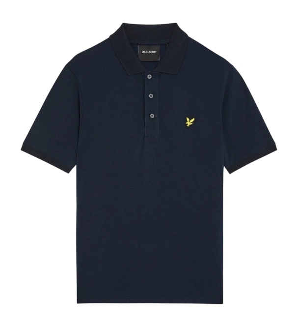 Polo Shirt Shirt Lyle & Scott Men Plain Dark Navy