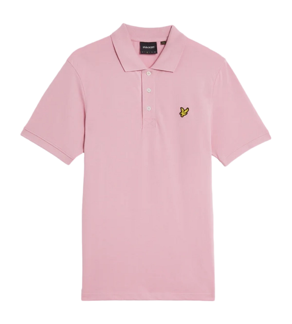Polo Shirt Shirt Lyle & Scott Men Plain Pink Light
