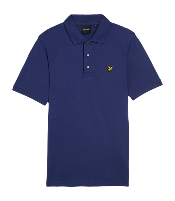 Polo Shirt Shirt Lyle & Scott Men Plain Deep Indigo