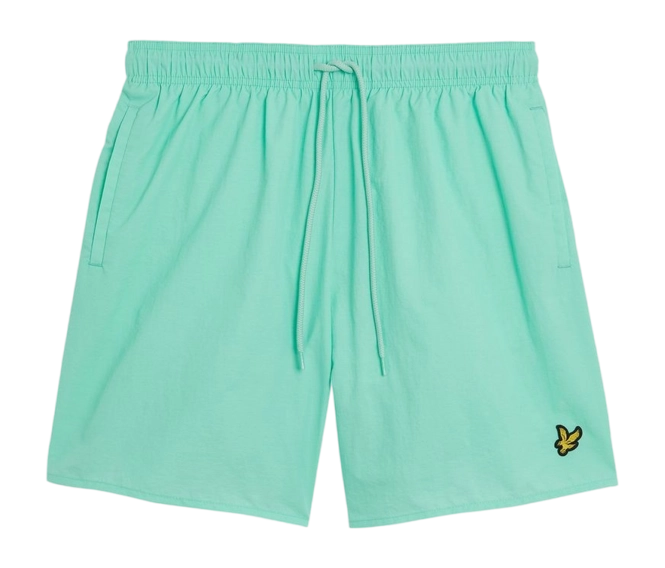 Swimming Trunks Lyle & Scott Men Plain Aquamarine